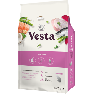 Vesta維斯塔 無穀熟齡貓 皮毛保健配方【雞肉】2kg