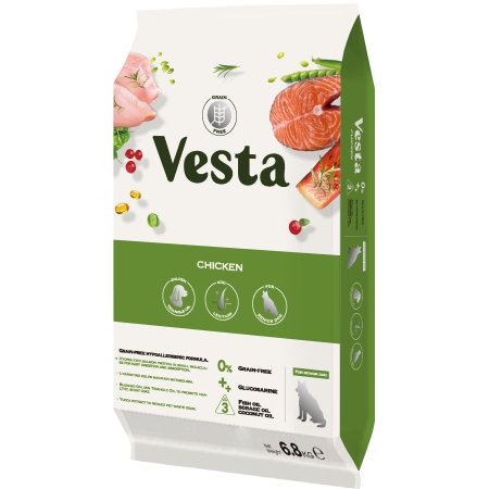 Vesta維斯塔 無穀熟齡犬 皮毛保健配方【雞肉】6.8k