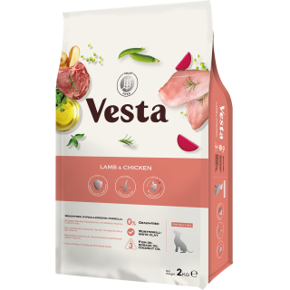 Vesta維斯塔 無穀成犬 皮毛保健配方【羊肉+雞肉】2kg